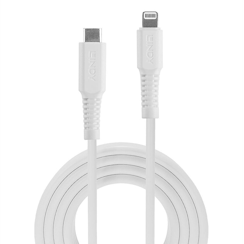 Lindy 3m USB C to Lightning Cable white