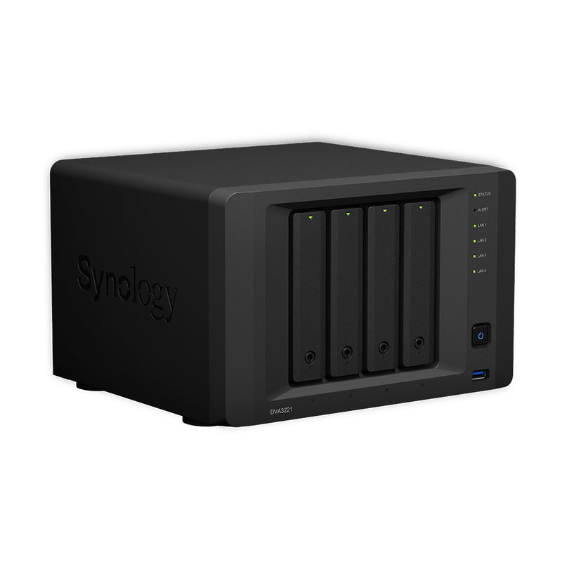 Synology DVA3221 network video recorder Black