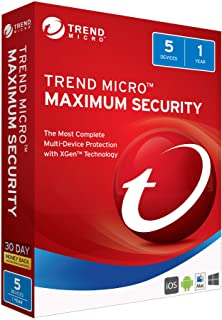 TREND MICRO Maximum Security (1-5 Devices) 12mth RetailMini Box (LS)