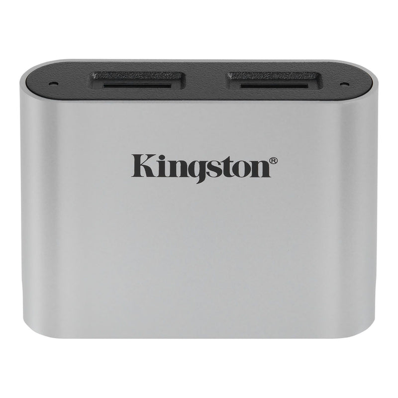 Kingston Workflow microSD Reader card reader USB 3.2 Gen 1 (3.1 Gen 1) Type-C Black, Silver