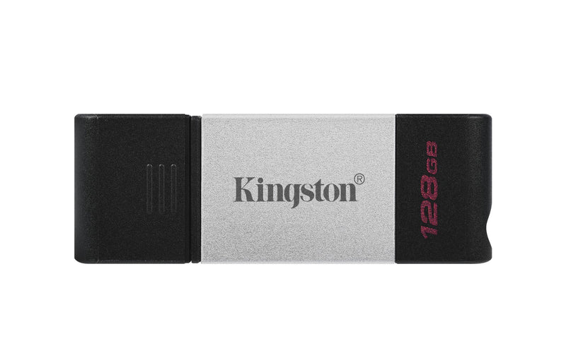 Kingston DataTraveler 80 USB flash drive 128 GB USB Type-C 3.2 Gen 1 (3.1 Gen 1) Black, Silver