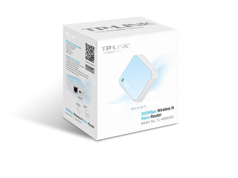 TP-Link TL-WR802N wireless router Fast Ethernet Single-band (2.4 GHz) Blue, White