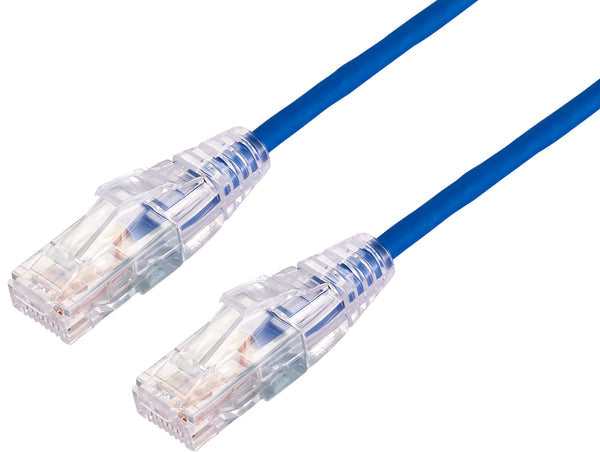 BluPeak Ultra Thin CAT6A networking cable Blue 2 m U/UTP (UTP)