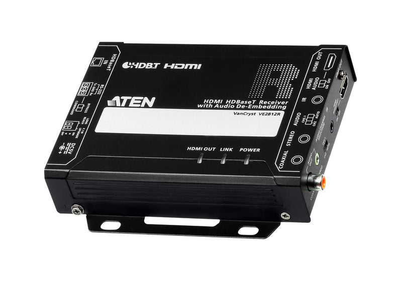 ATEN VE2812R-AT-U AV extender AV receiver Black