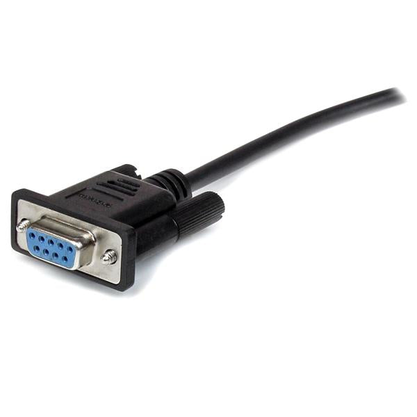 StarTech 3m Black Straight Through DB9 RS232 Serial Cable - M/F