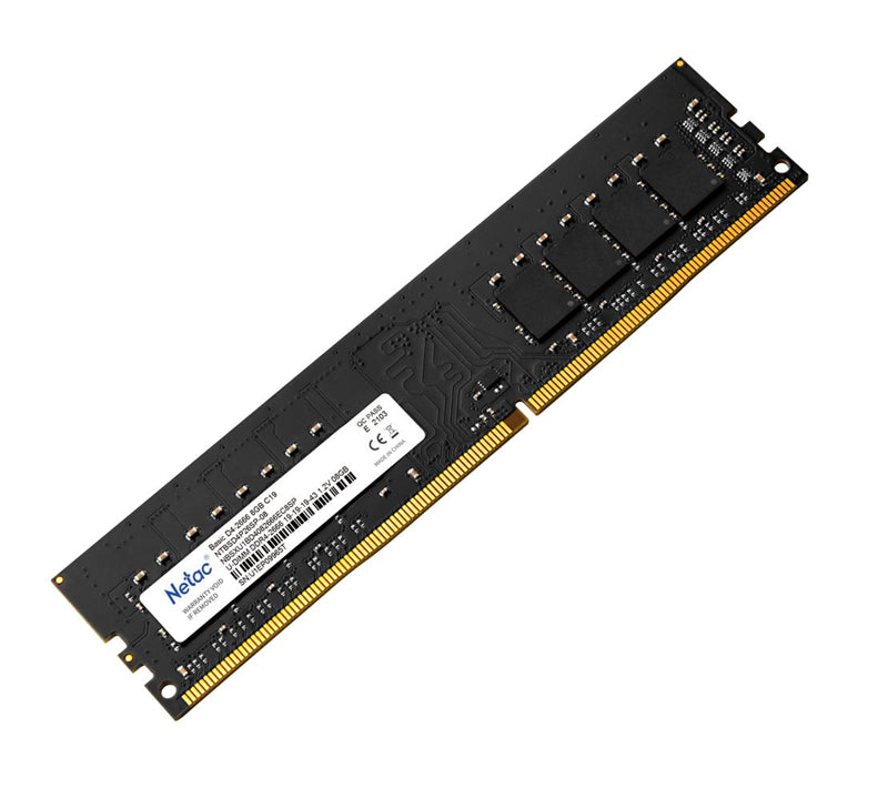 Micron Netac 8GB (1x8GB) DDR4 UDIMM 2666MHz CL19 Single Ranked Desktop PC Memory RAM