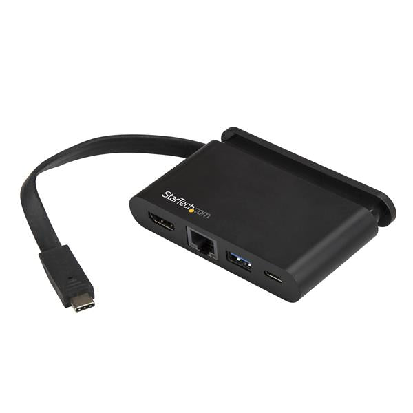 StarTech USB C Multiport Adapter - Portable USB-C Dock with 4K HDMI - 100W PD 3.0 Pass-Through, 1x USB-A, 1x USB-C, GbE - Thunderbolt 3 & USB Type-C Laptop Travel Dock - Mac & Windows