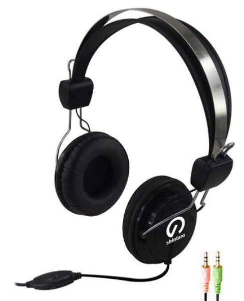 Shintaro SH-105M headphones/headset Wired Head-band Calls/Music Black