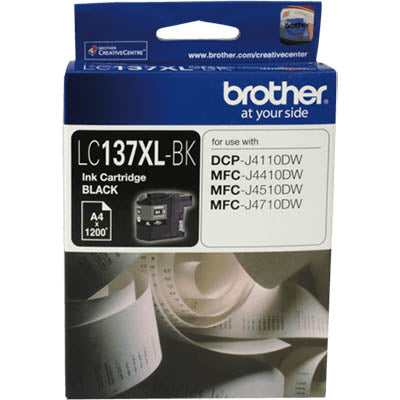 Brother LC137XLBK ink cartridge 1 pc(s) Original Black