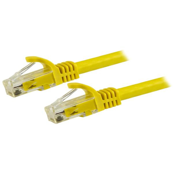 StarTech 1.5m CAT6 Ethernet Cable - Yellow CAT 6 Gigabit Ethernet Wire -650MHz 100W PoE RJ45 UTP Network/Patch Cord Snagless w/Strain Relief Fluke Tested/Wiring is UL Certified/TIA