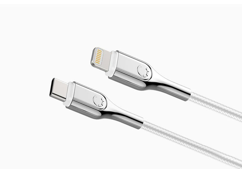 Cygnett CY2798PCCCL lightning cable 0.1 m Silver, White