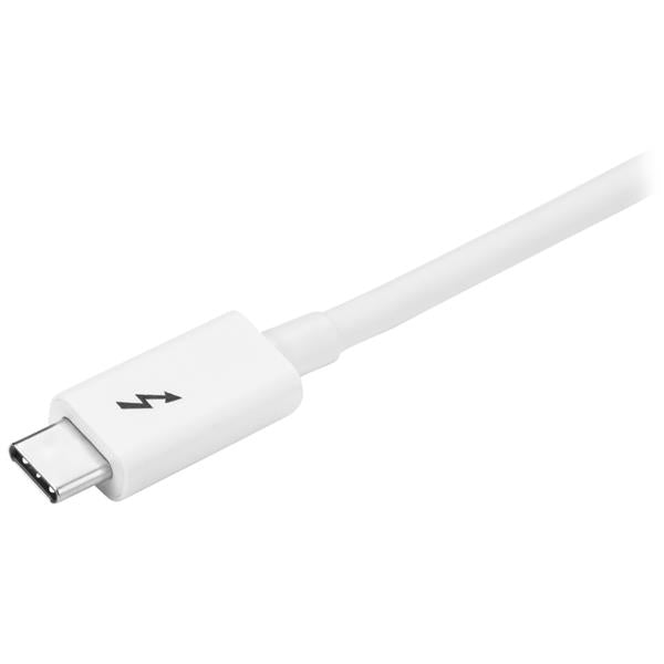 StarTech Thunderbolt 3 Cable - 20Gbps - 2m - White - Thunderbolt, USB, and DisplayPort Suitable