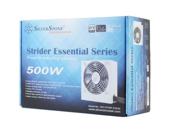 Silverstone ST50F-ES230 power supply unit 500 W 24-pin ATX Aluminium