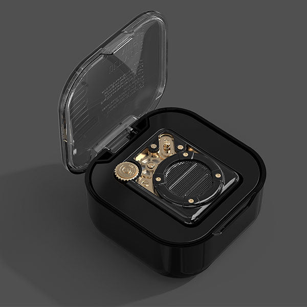 Divoom Espresso Bluetooth Speaker  Black / Gold  Espresso Bluetooth Speaker - Black / Gold