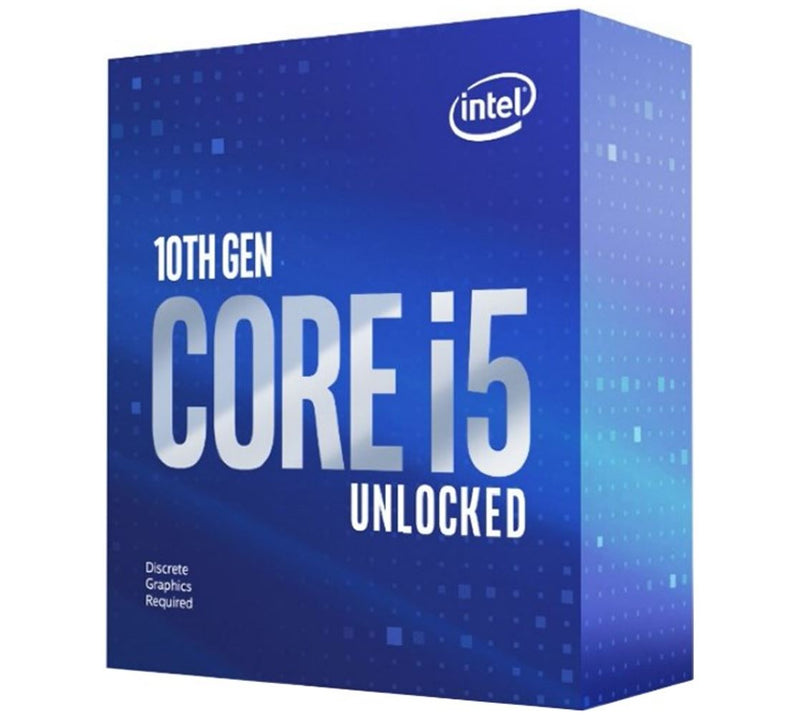 Intel-P Intel i5-10600KF CPU 4.1GHz (4.8GHz Turbo) LGA1200 10th Gen 6-Cores 12-Threads 12MB 95W Graphic Card Required Box 3yrs Comet Lake no Fan