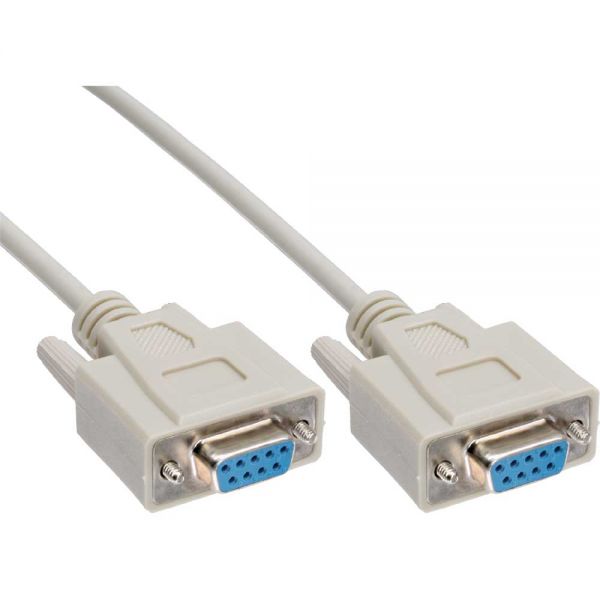 Astrotek 3m Serial RS232 Null Modem Cable - DB9 Female to Female 7C 30AWG-Cu Molded Type Wired crossover for