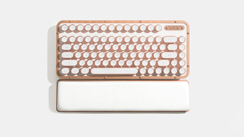 Azio RETRO COMPACT keyboard USB + Bluetooth QWERTY US English Pink, White