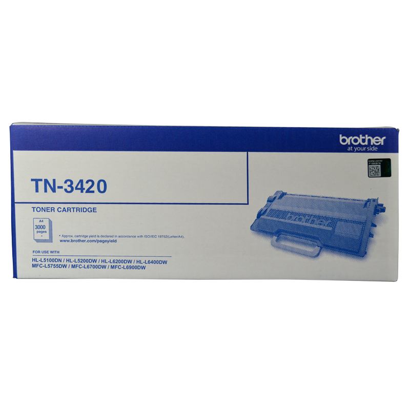 Brother TN-3420 Mono Laser Toner - High Yield to suit HL-L5100DN, L5200DW, L6200DW, L6400DW & MFC-L5755DW ,