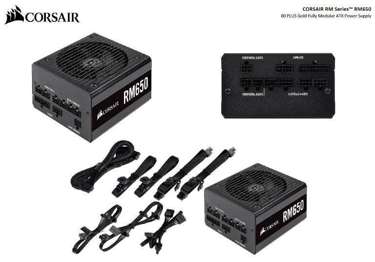 Corsair RM650 power supply unit 650 W 20+4 pin ATX ATX Black