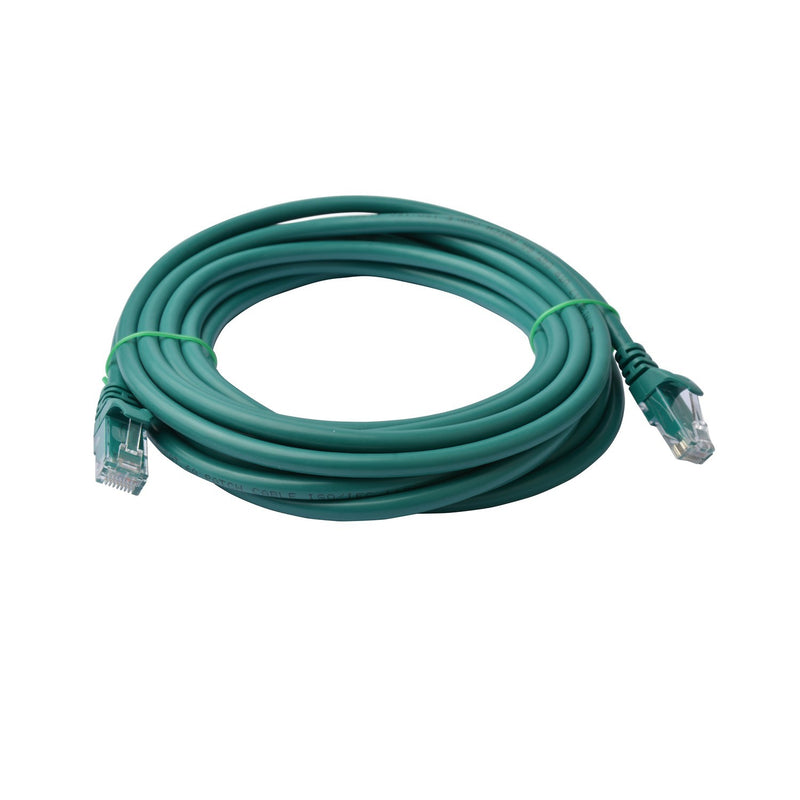 8WARE Cat 6a UTP Ethernet Cable, Snagless - 5m Green