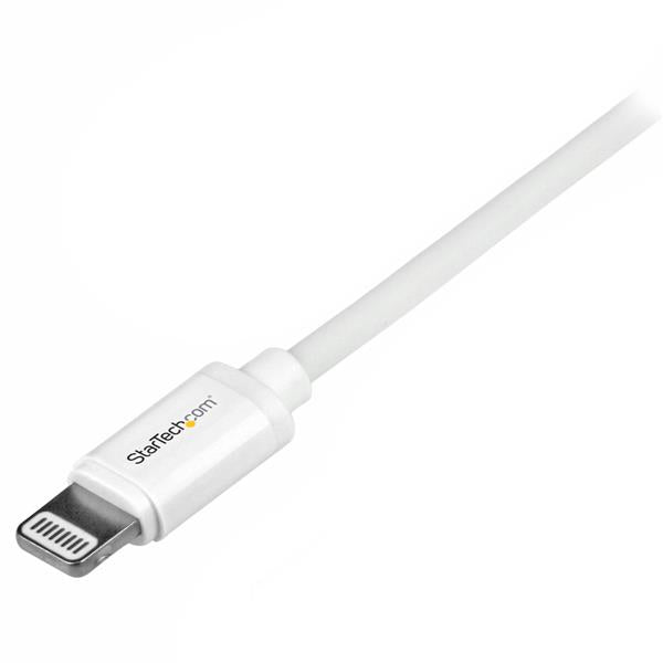 StarTech 1 m (3 ft.) USB to Lightning Cable - iPhone / iPad / iPod Charger Cable - High Speed Charging Lightning to USB Cable - Apple MFi Certified - White