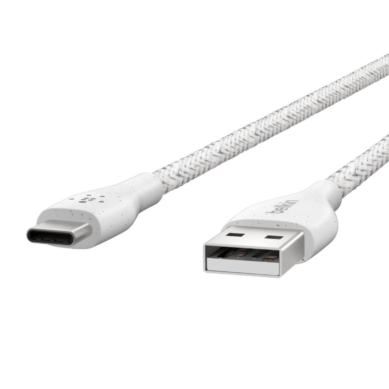 Belkin DuraTek Plus USB cable 3 m 2.0 USB C USB A White