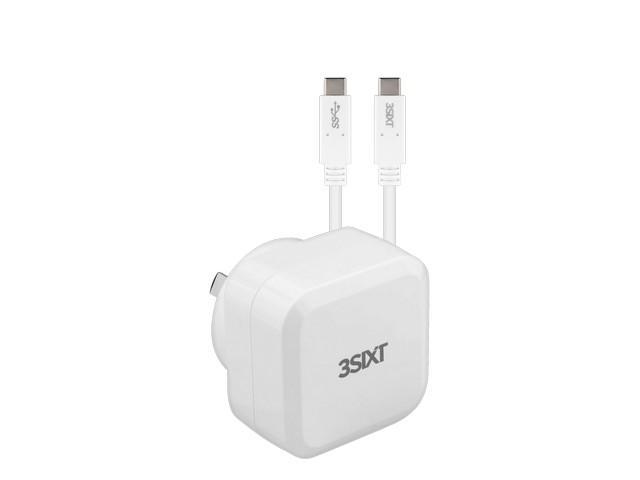 3SIXT Wall Charger AU USB-C PD - White