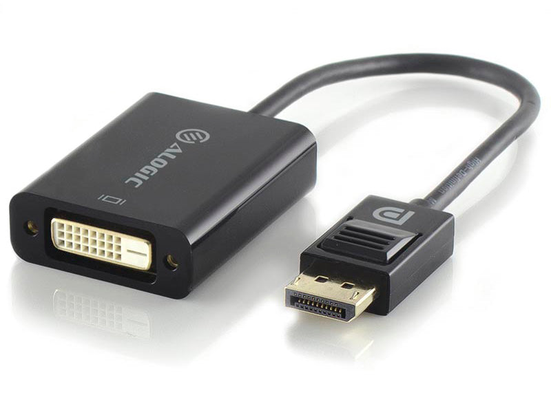 ALOGIC Premium 15cm DisplayPort to DVI Adapter - Male to Female (Retail BOX PACKAGING)