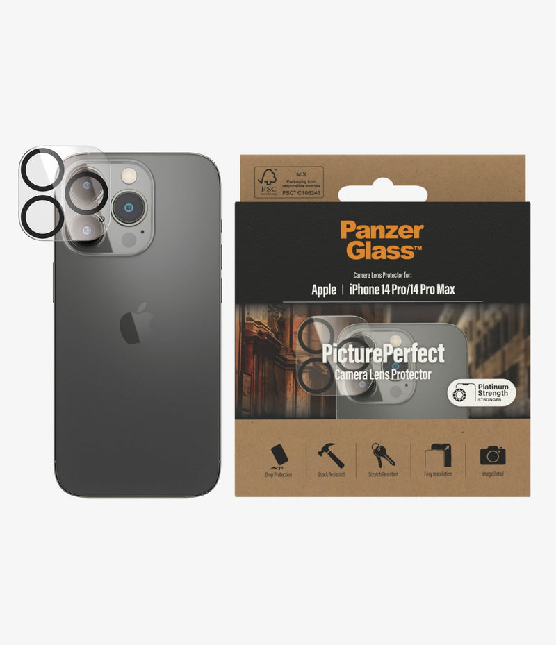 PanzerGlass â¢ PicturePerfect Camera Lens Protector Apple iPhone 14 Pro | 14 Pro Max