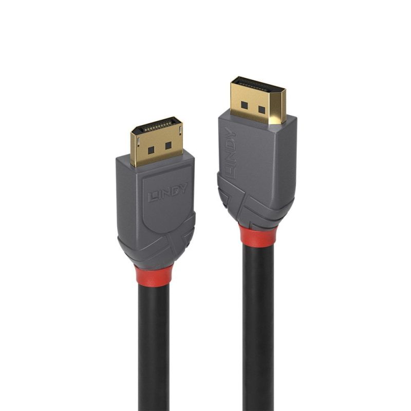 Lindy 1m DisplayPort 1.4 Cable, Anthra Line