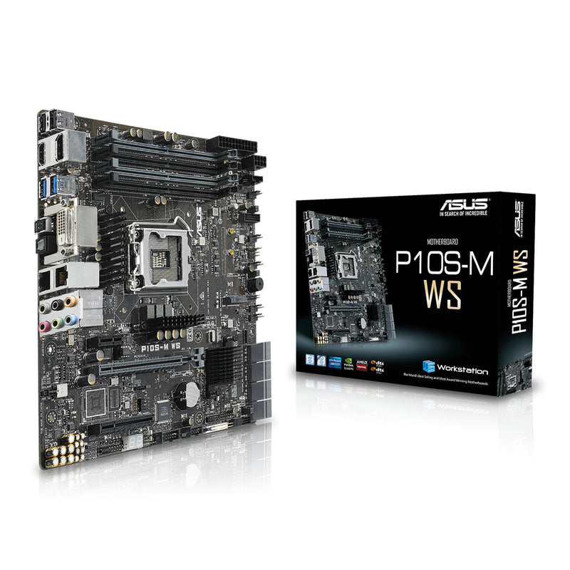 ASUS P10S-M WS server/workstation motherboard LGA 1151 (Socket H4) Micro ATX Intel® C236