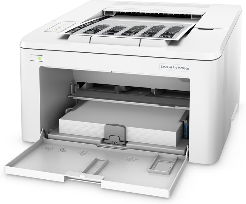 HP LaserJet Pro M203dn Printer, Black and white, Printer for Home and home office, Print, Print from phone or tablet; Two-sided printing; JetIntelligence cartridge