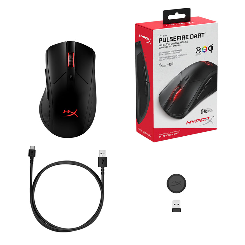 HyperX Pulsefire Dart mouse Right-hand RF Wireless Optical 16000 DPI