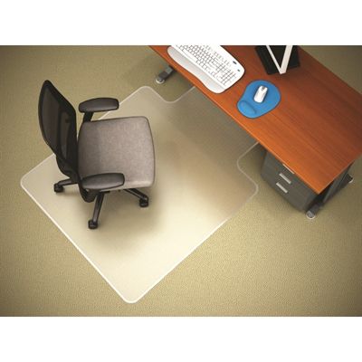 MARBIG CHAIRMAT WIDE WITH KEYHOLE 1160MM X 1520MM