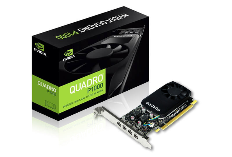 LEADTEK Quadro P1000 Work Station Graphics Card PCIE 4GB DDR5, 4H(mDP), Single Slot, 1x Fan