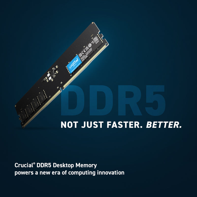 Crucial 8GB (1x8GB) DDR5-5600 CL46 RAM Arbeitsspeicher memory module 5600 MHz ECC