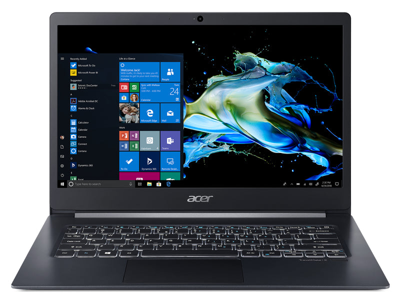 Acer TravelMate X5 TMX514-51T-79H5 Notebook 35.6 cm (14") 1920 x 1080 pixels Touchscreen 8th gen Intel® Core™ i7 16 GB DDR4-SDRAM 512 GB SSD Wi-Fi 5 (802.11ac) Windows 10 Pro Grey