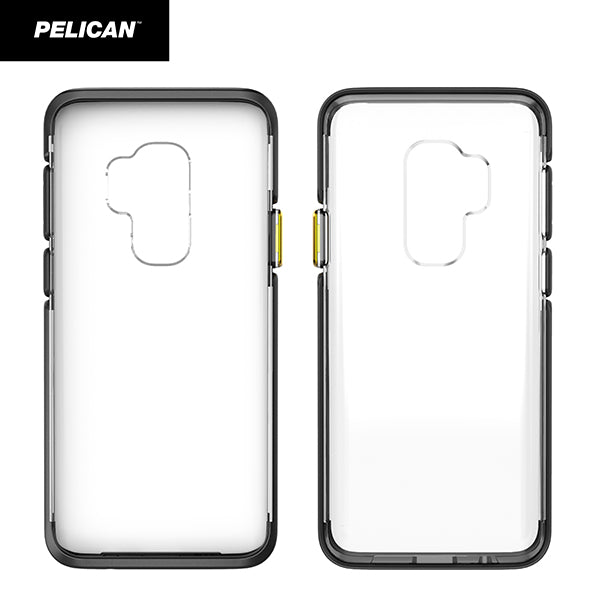 PELICAN Ambassador Case  Clear & Black & Gold  Galaxy S9 Plus