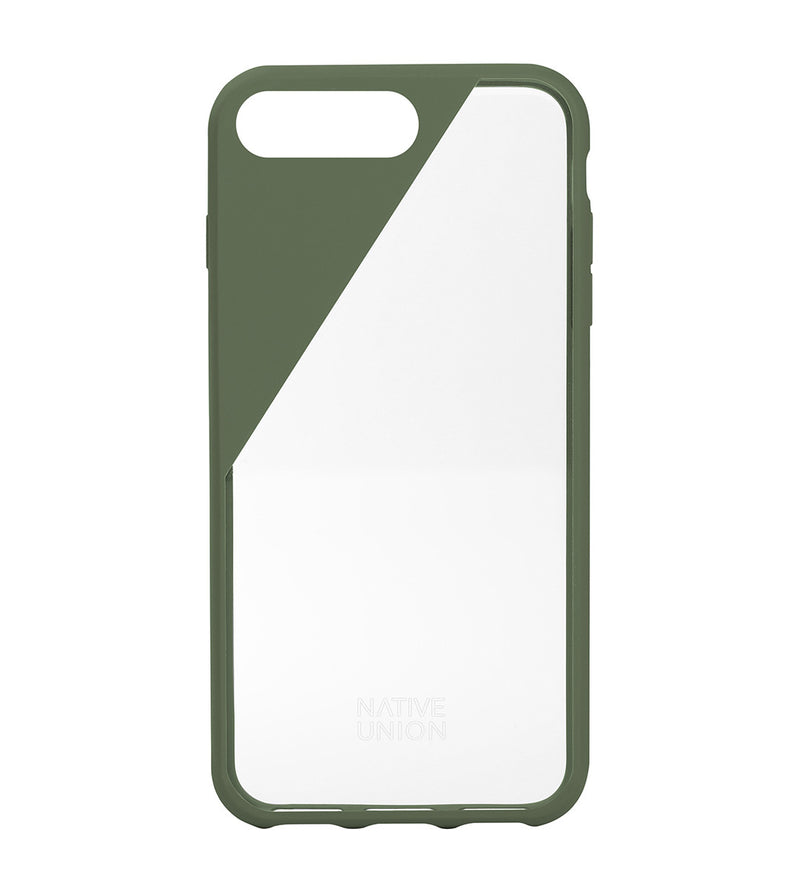 Native Union CLIC Crystal mobile phone case 14 cm (5.5) Cover Olive,Transparent