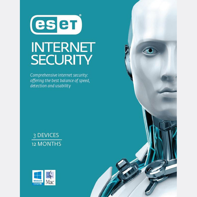 Eset Internet Security (Advanced Protection) 3 Devices 1 Year ESD Key Only - Must be Activated by 30/12/2