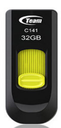 Team Group C141 USB flash drive 32 GB USB Type-A 2.0 Black,Yellow