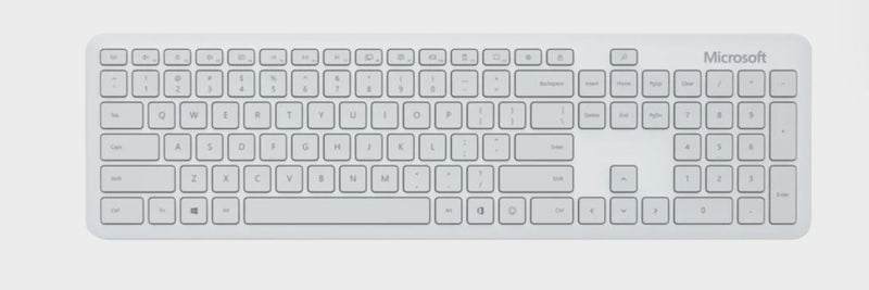 Microsoft Bluetooth Desktop keyboard English White
