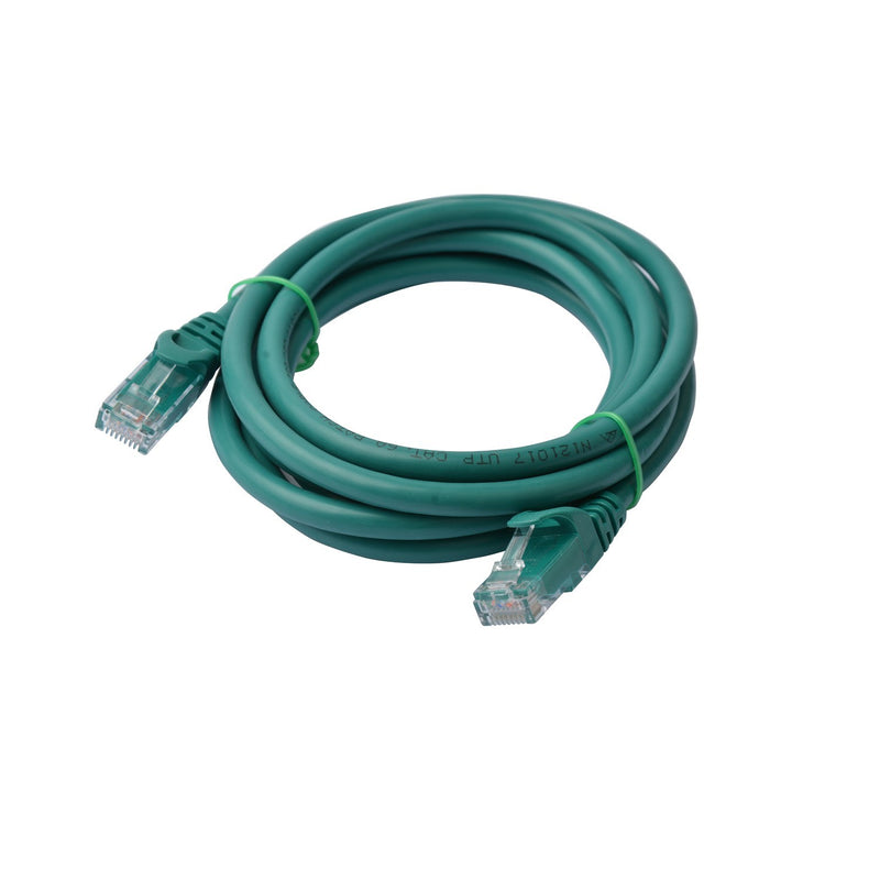 8WARE Cat 6a UTP Ethernet Cable, Snagless - 2m Green