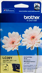Brother LC-39Y ink cartridge 1 pc(s) Original Standard Yield Yellow