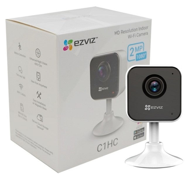 EZVIZ C1HC IP Camera, HD Resolution Indoor Wi-Fi Camera, Wide-Angle Lens, Infrared Night Vision, Motion De