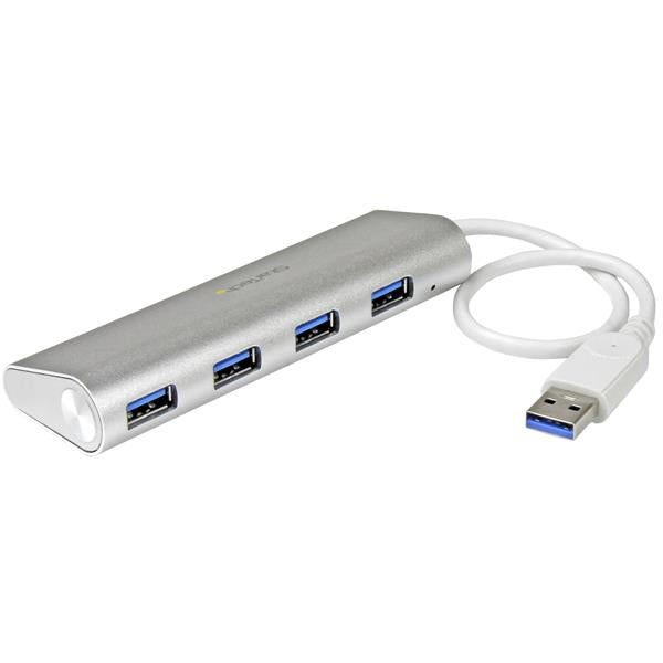 StarTech 4-Port Portable USB 3.0 Hub with Built-in Cable~4-Port Portable USB 3.0 Hub with Built-in Cable - 5Gbps