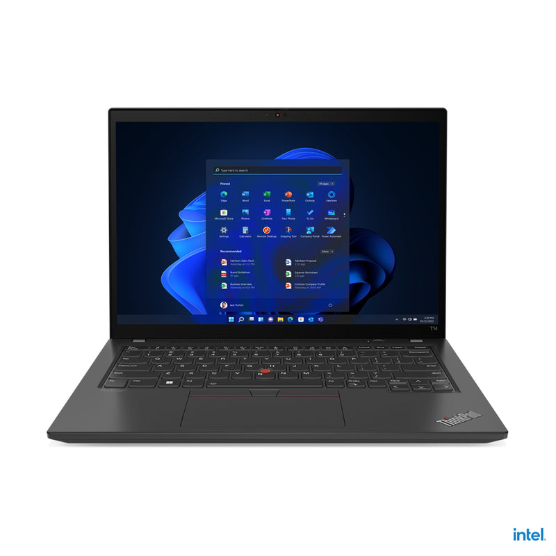 Lenovo ThinkPad T14 i7-1255U Notebook 35.6 cm (14") Touchscreen WUXGA Intel® Core™ i7 16 GB DDR4-SDRAM 512 GB SSD Wi-Fi 6E (802.11ax) Windows 11 Pro Black