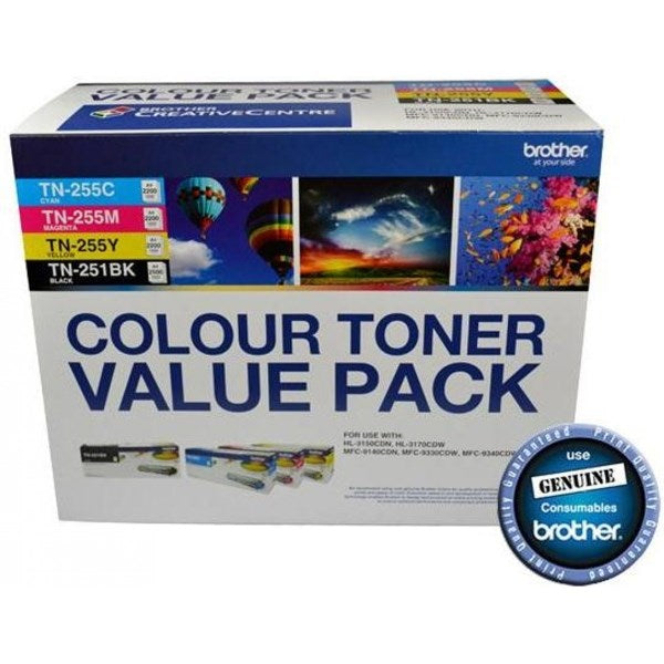 Brother TN25x Clr Value 4 Pack