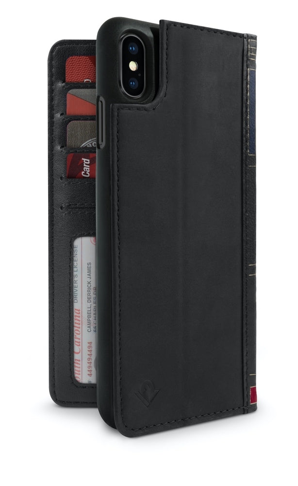 TWELVE SOUTH BookBook Case Cover for iPhone Xs Max -Black