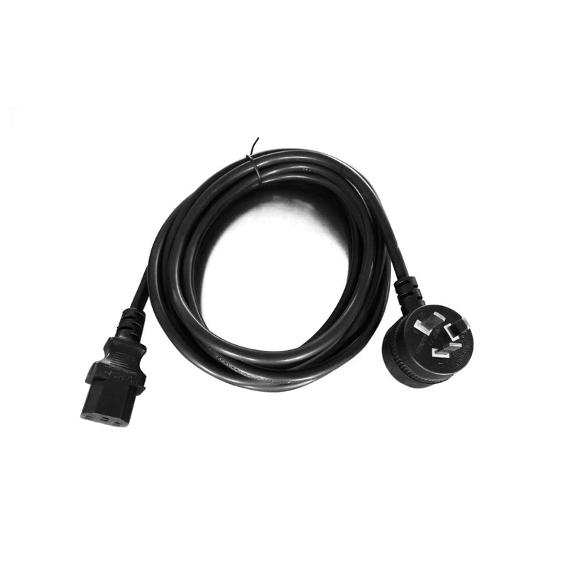 8WARE AU Power Cable 3m - Male Wall 240v PC to Female Power Socket 3pin to IEC 320-C13 for Notebook/AC Adapter IEC 3M Power Cable with Piggy Back